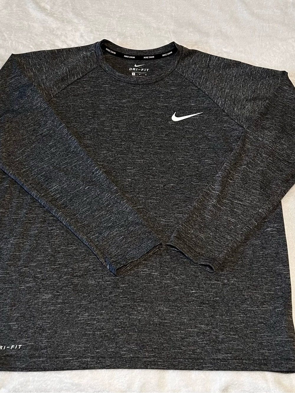 Nike Women's Dri-FIT Long Sleeve Top - Black Heather